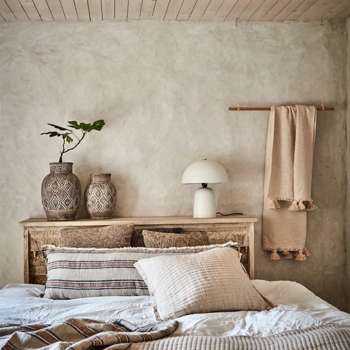 Affari of Sweden, Fungi Bordslampa M, Vit-Silvra Home
