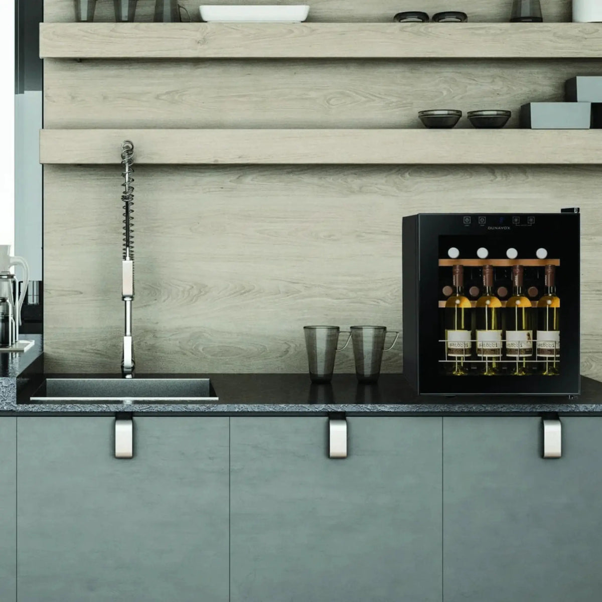 Dunavox Home-16, Helglasad svart