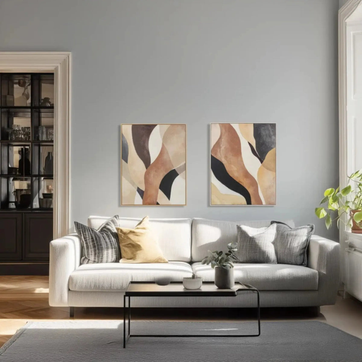 Eightmood Wild Tryck & Målning 80x100 cm, Sand