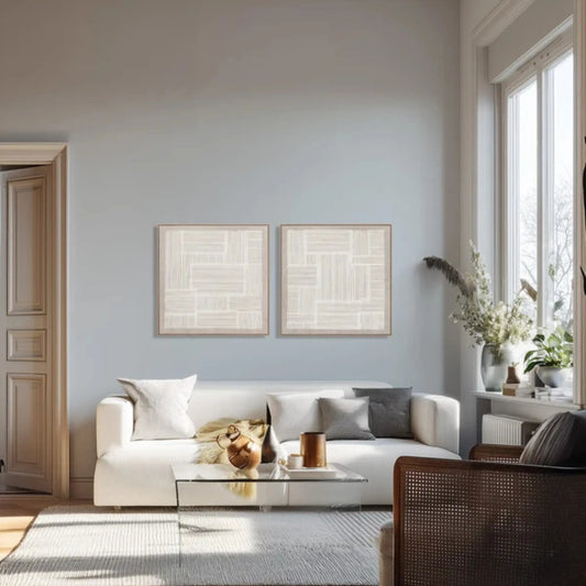 Eightmood Eden 3D-Tavla 90x90 cm, Vit