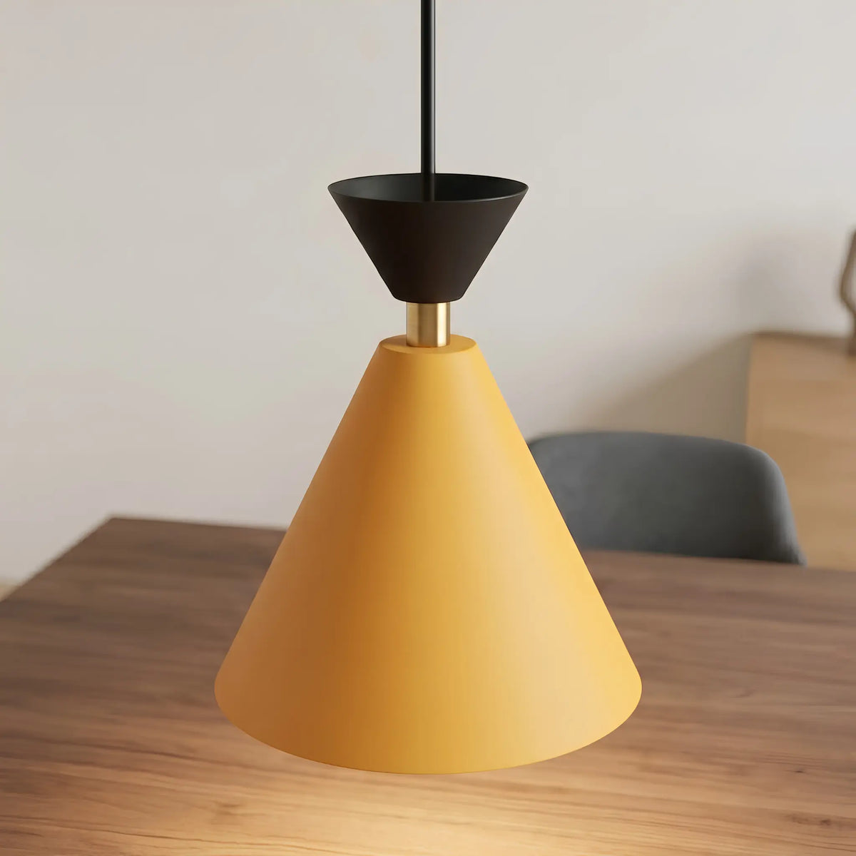 Emibig Klever Pendellampa 3-ljus 71x16 cm, Orange/Svart