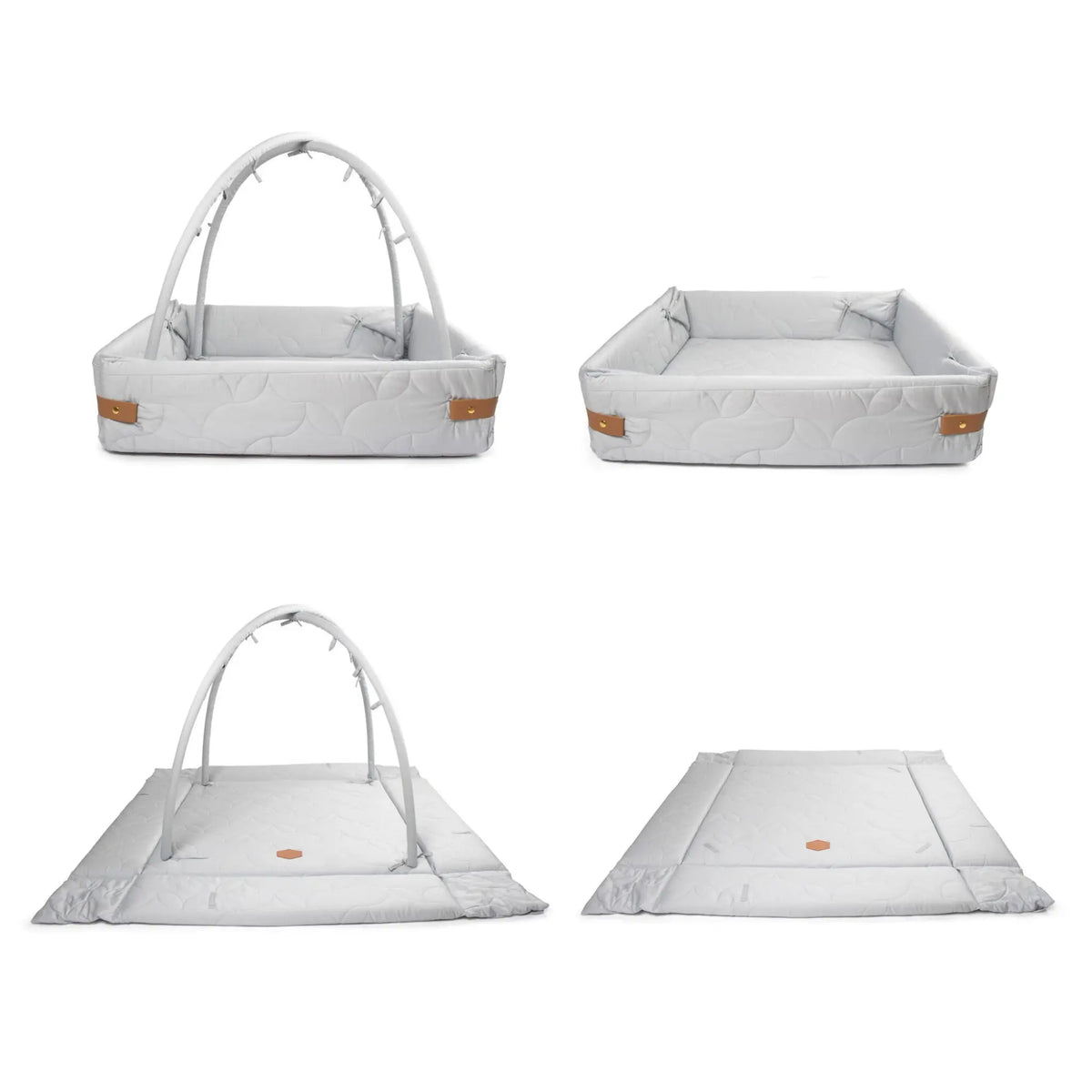 Filibabba Aktivitetsnest Mjuk Quilt, Pearl Blue