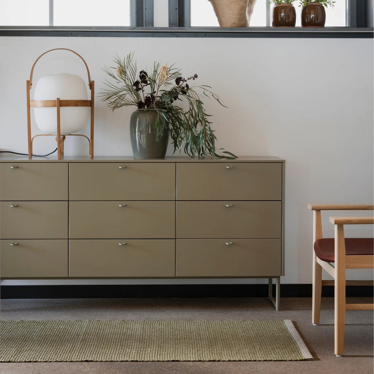 Pappelina Nils Matta 70x300 cm, Dark Olive