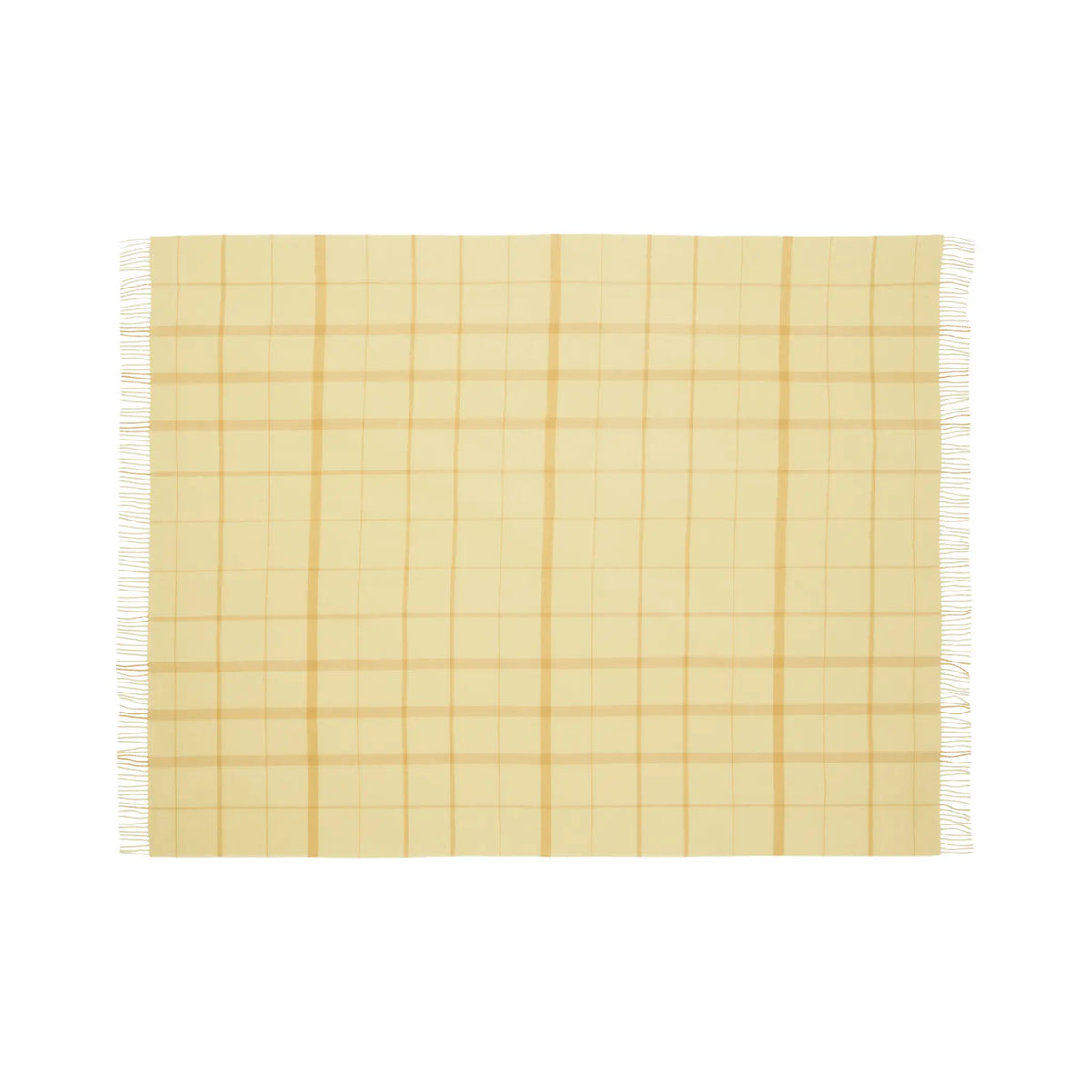 Silkeborg Uldspinderi Warp and Weft Ullpläd 130x190 cm, Balance - Chamomile/Mustard