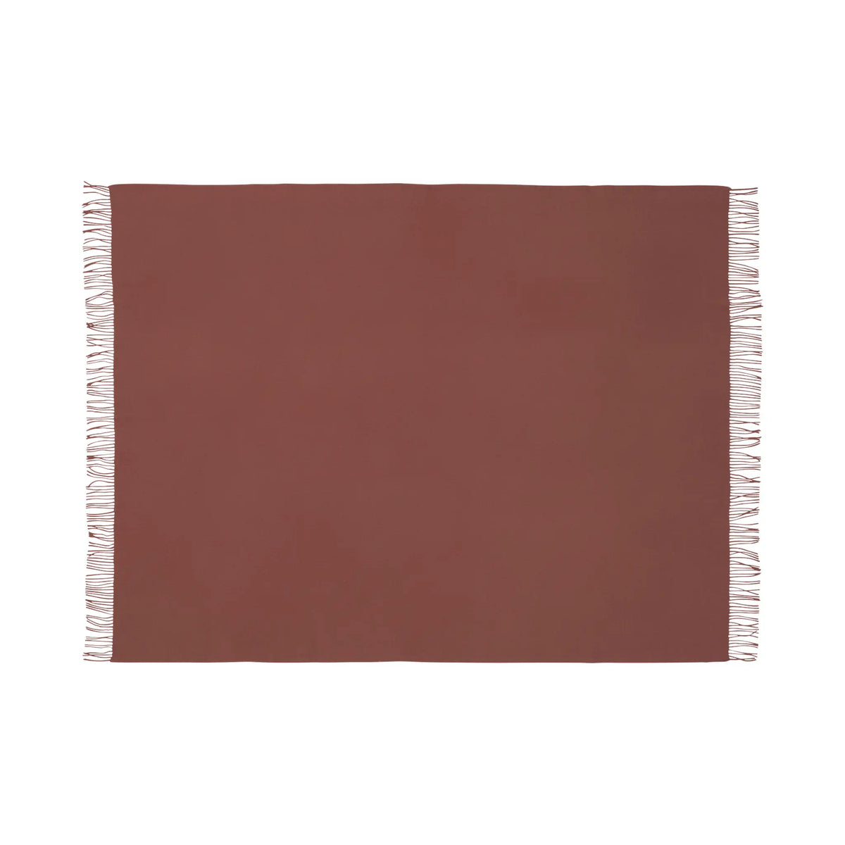 Silkeborg Uldspinderi Season Ullpläd 130x200 cm, Rosewood