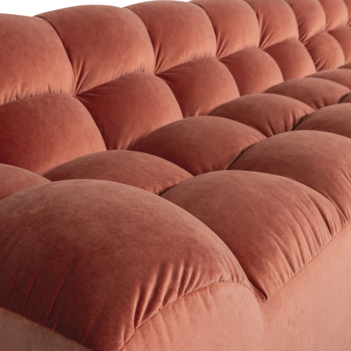 WOOOD Allure Chaise Soffa Höger Sammet, Blush