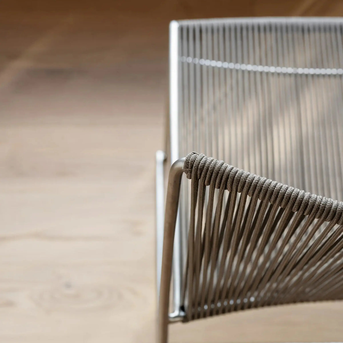 Bebo Objects Lyre Fåtölj Rostfri 2-Pack, Snöre Natur