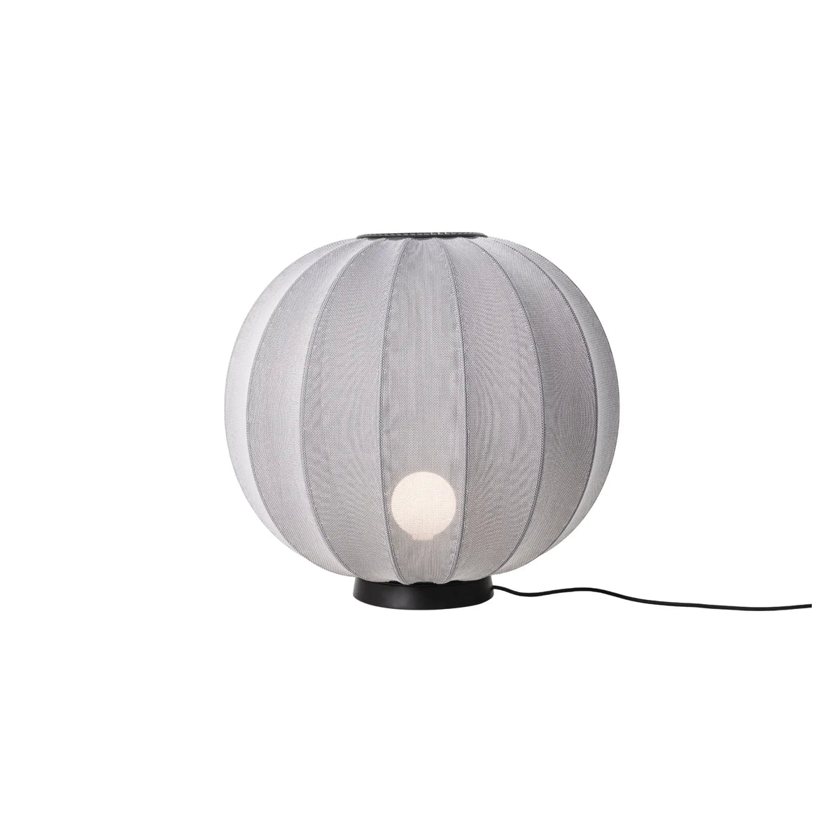 Made by Hand Knit-Wit Golvlampa 60 Låg Rund, Silver