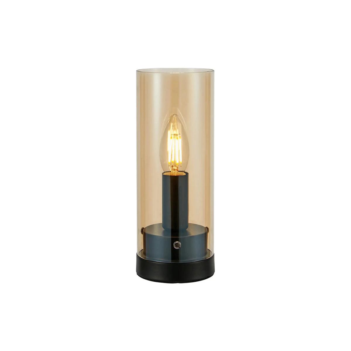 Markslöjd Post Bordslampa 9cm, Svart/Bärnsten