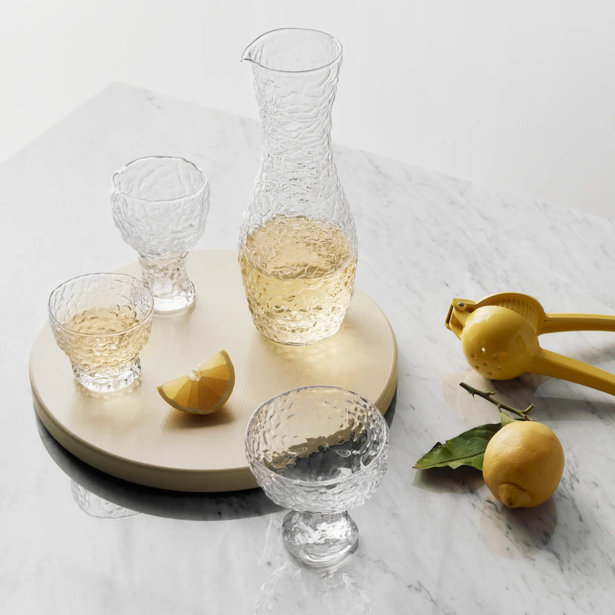 Kosta Boda, Moss Karaff 1,42 L, Blå-Silvra Home