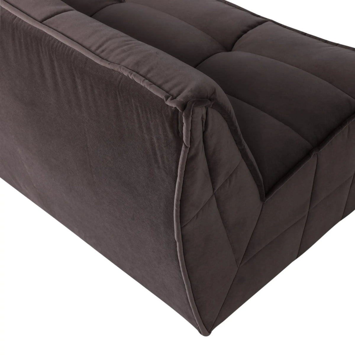vtwonen Cluster 3-Sitssoffa Sammet, Chocolate Brown