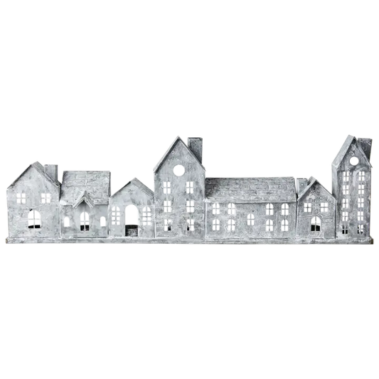 Affari of Sweden, Fenix Ljuslykta hus, Grå/vit-Silvra Home