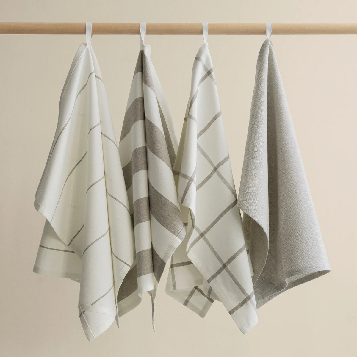 blomus Taulo Handduk 50x70 cm 2 st, Vit/Mourning Dove