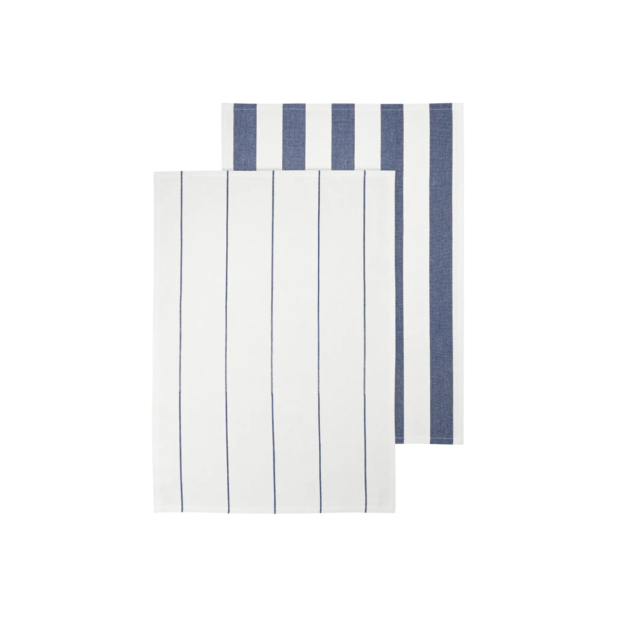 blomus Taulo Handduk 50x70 cm 2 st, Vit/Mazarine, Blue