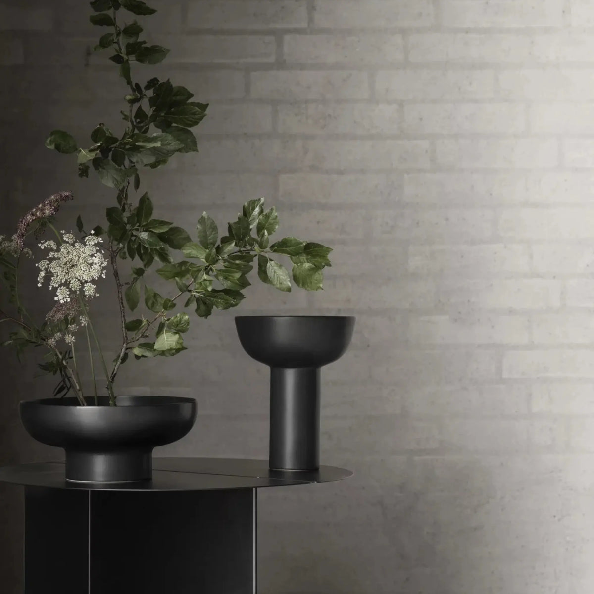 blomus Miyabi Ikebana Vas Ø21 cm, Svart