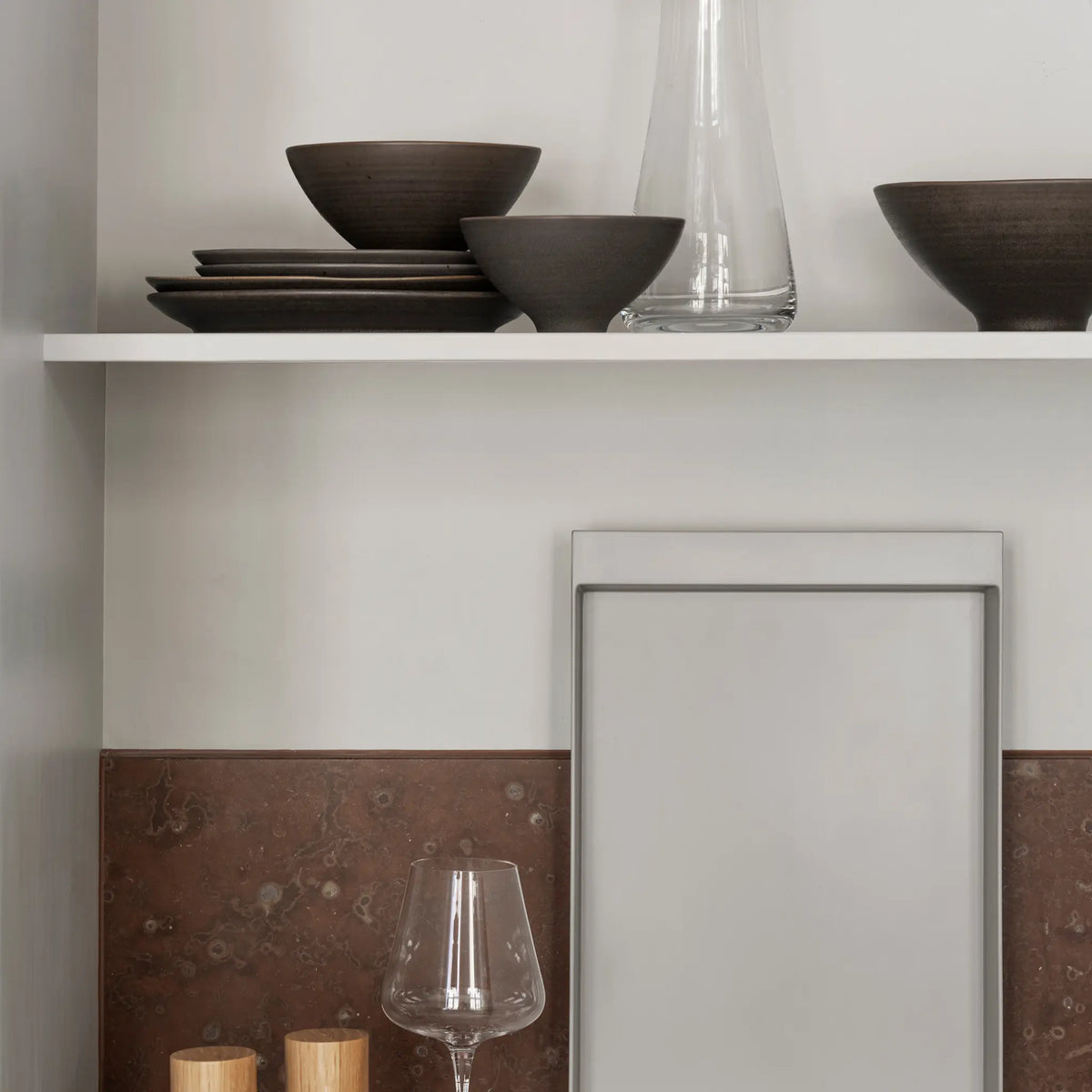 blomus Kumi Salladsskål S Ø21 cm, Espresso