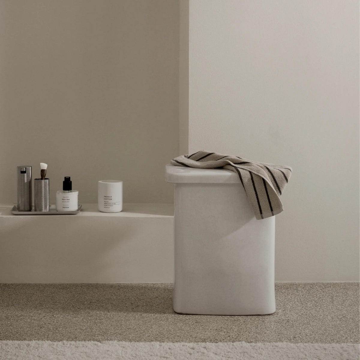 blomus Arto Handduk 50x100 cm, Moonbeam/Magnet
