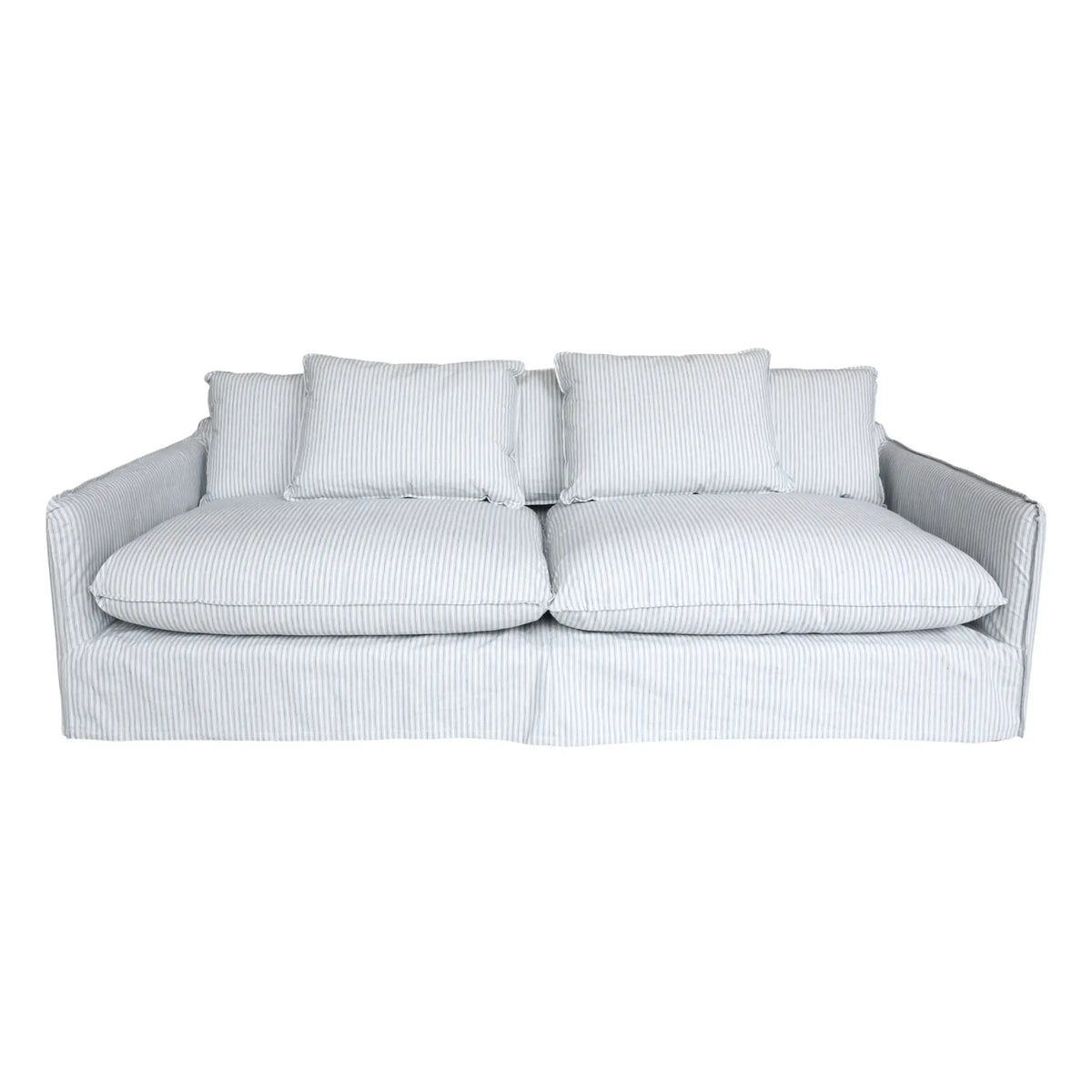 Chic Antique Malo Soffa Linne, Sky Blue & Cream
