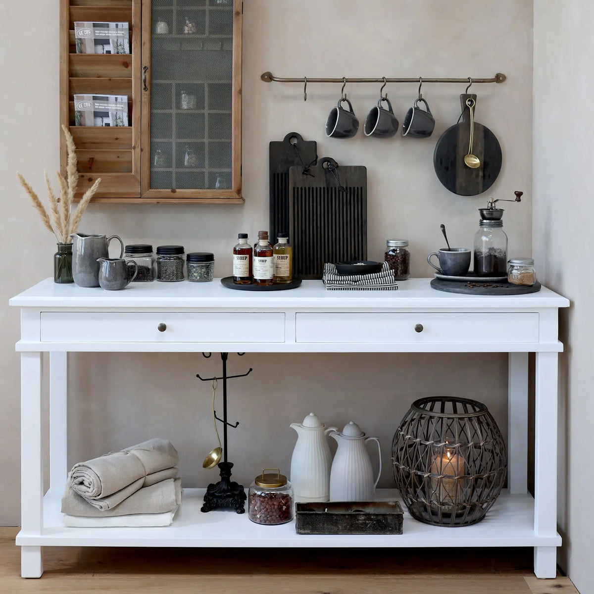 Chic Antique Marseille Sidobord, Vit