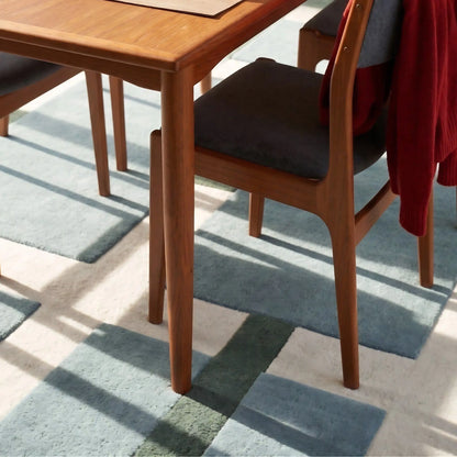 Deco Nord Aura Ullmatta 200x300 cm, Ivory/blue/green