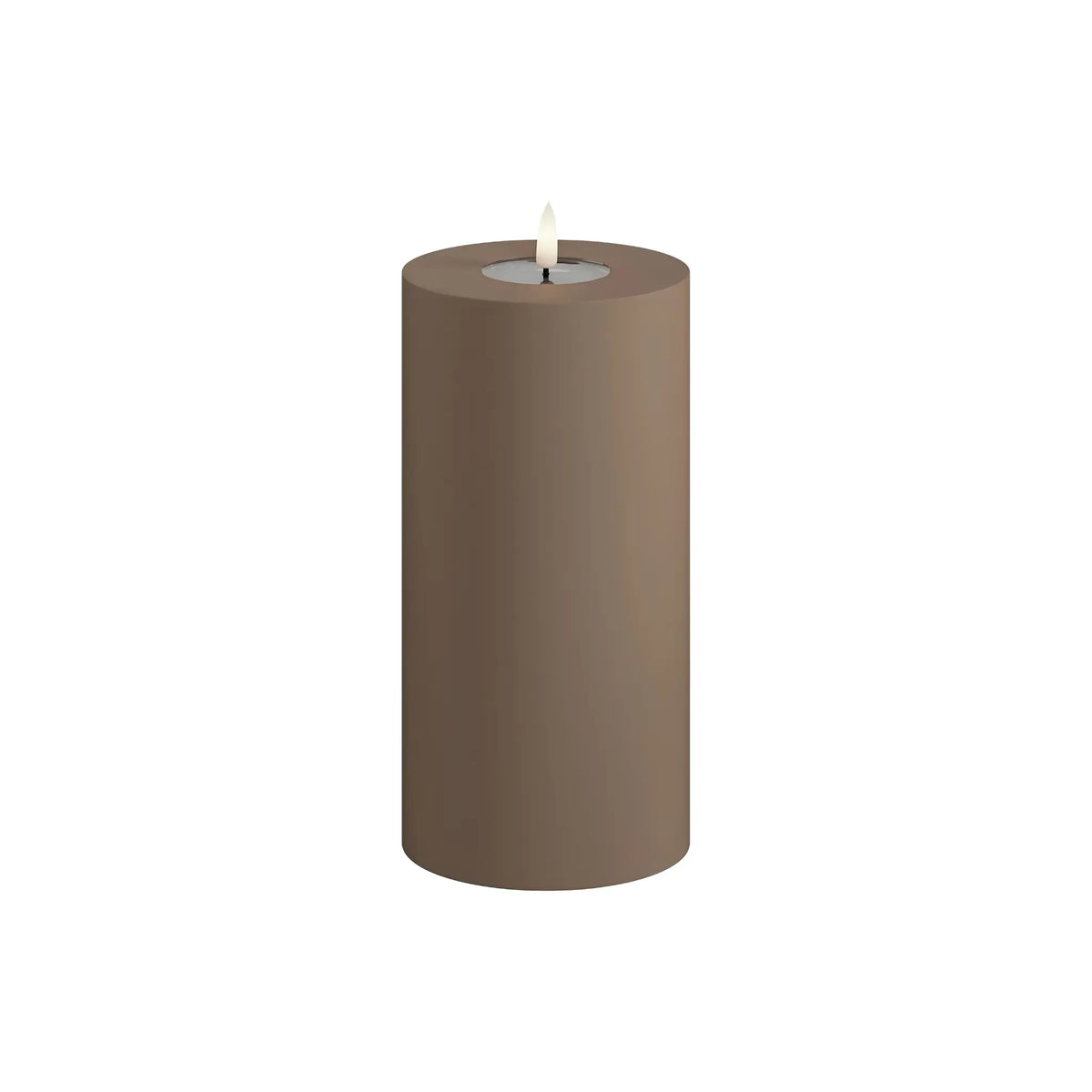 Deluxehomeart LED Blockljus Utomhus 10x20 cm, Mocca