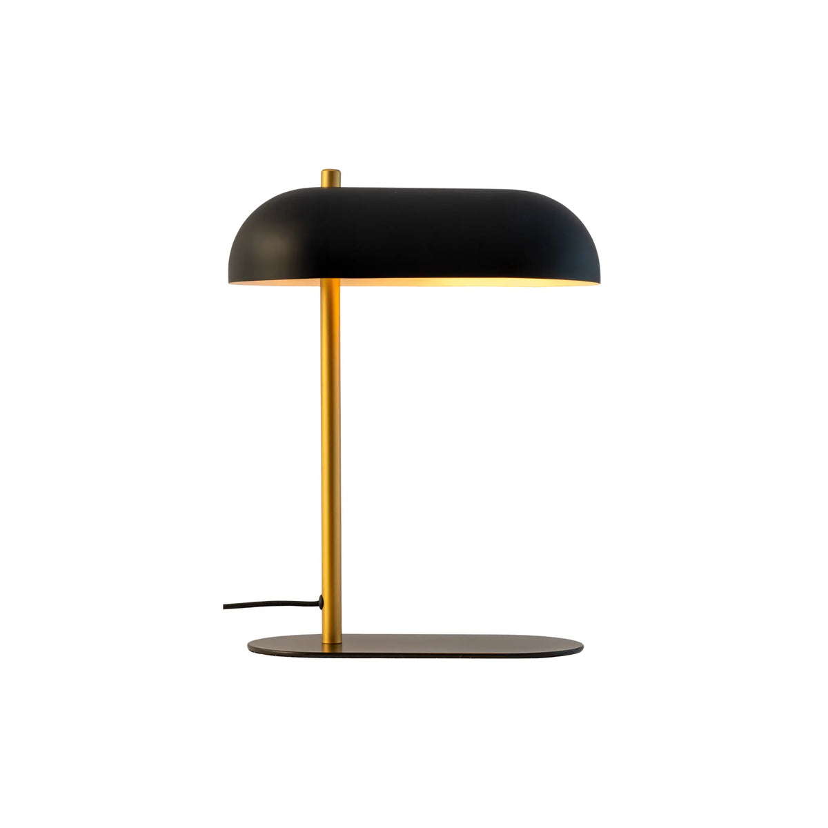 Dyberg Larsen Arch Bordslampa, Mattsvart/Matt Mässing