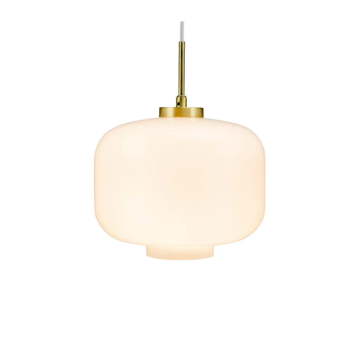 Dyberg Larsen ARP Taklampa Ø30 cm, Opal/Mässing