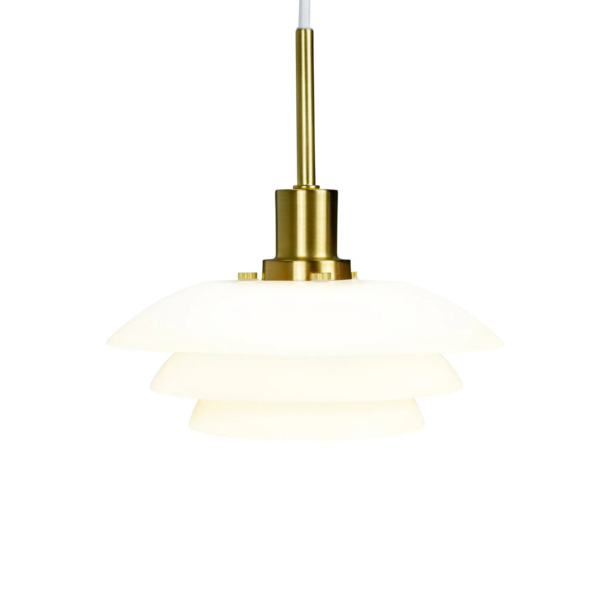 Dyberg Larsen DL20 Taklampa, Opal/Mässing