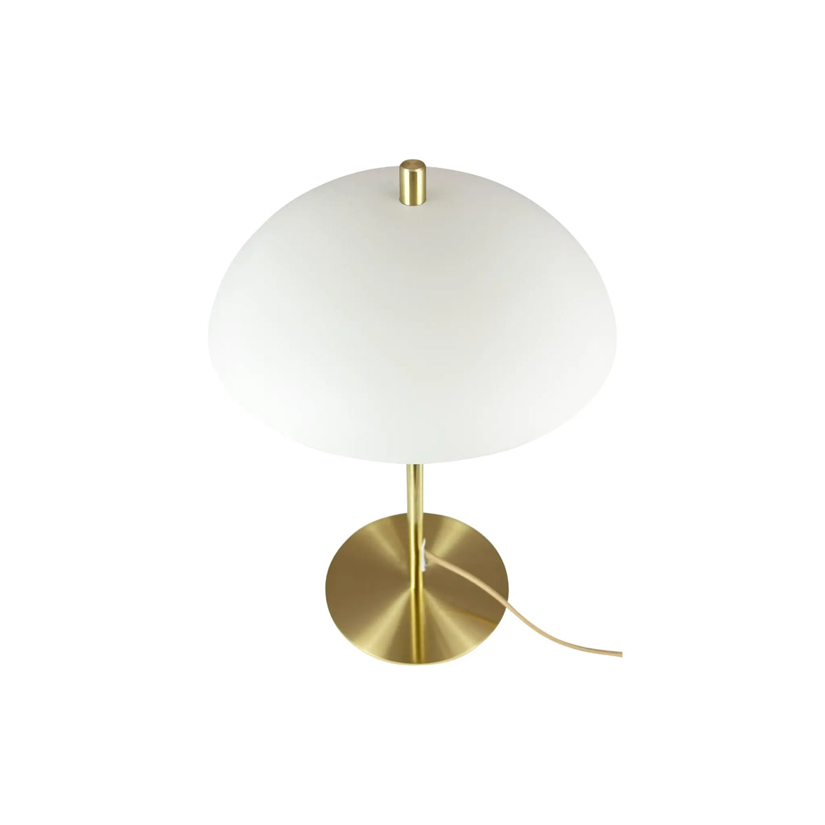 Dyberg Larsen Globus Bordslampa, Beige/Mässing