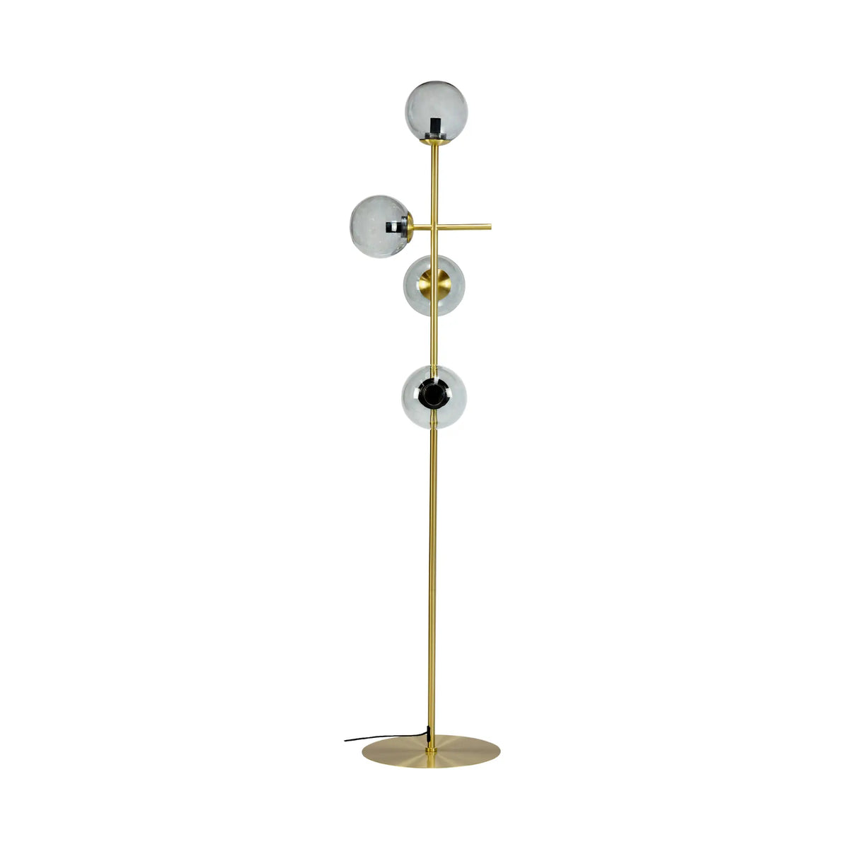 Dyberg Larsen Como Golvlampa, Rökfärgad/Mässing