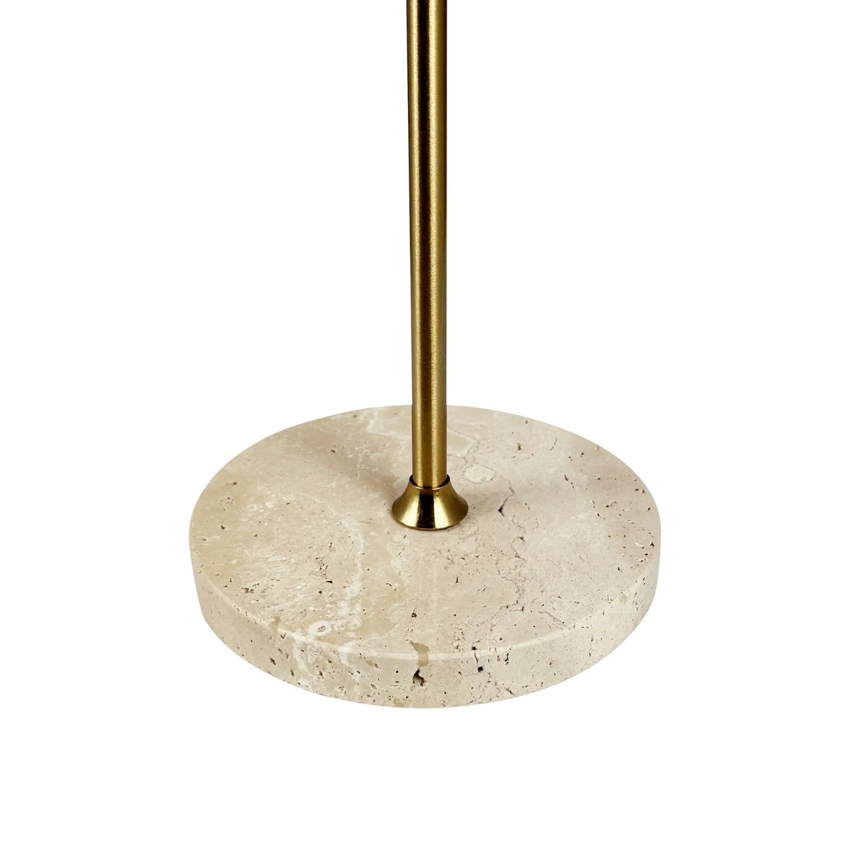 Dyberg Larsen Moonlight Bordslampa LED Laddningsbar, Beige/Mässing/Travertin