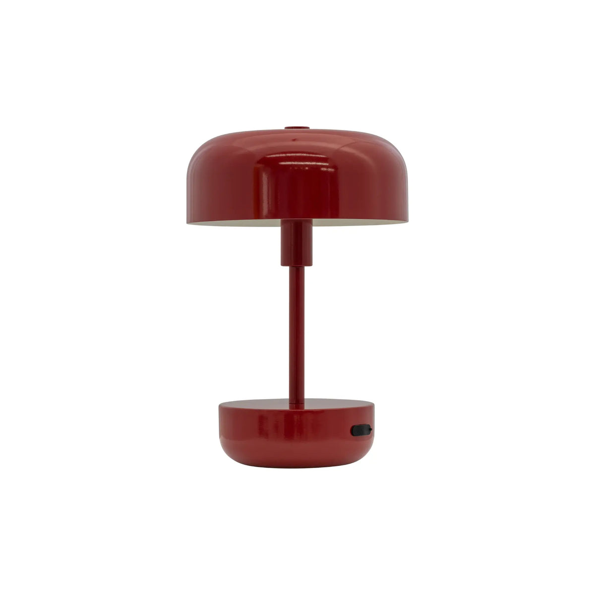 Dyberg Larsen Haipot Bordslampa LED Laddningsbar, Mörkröd