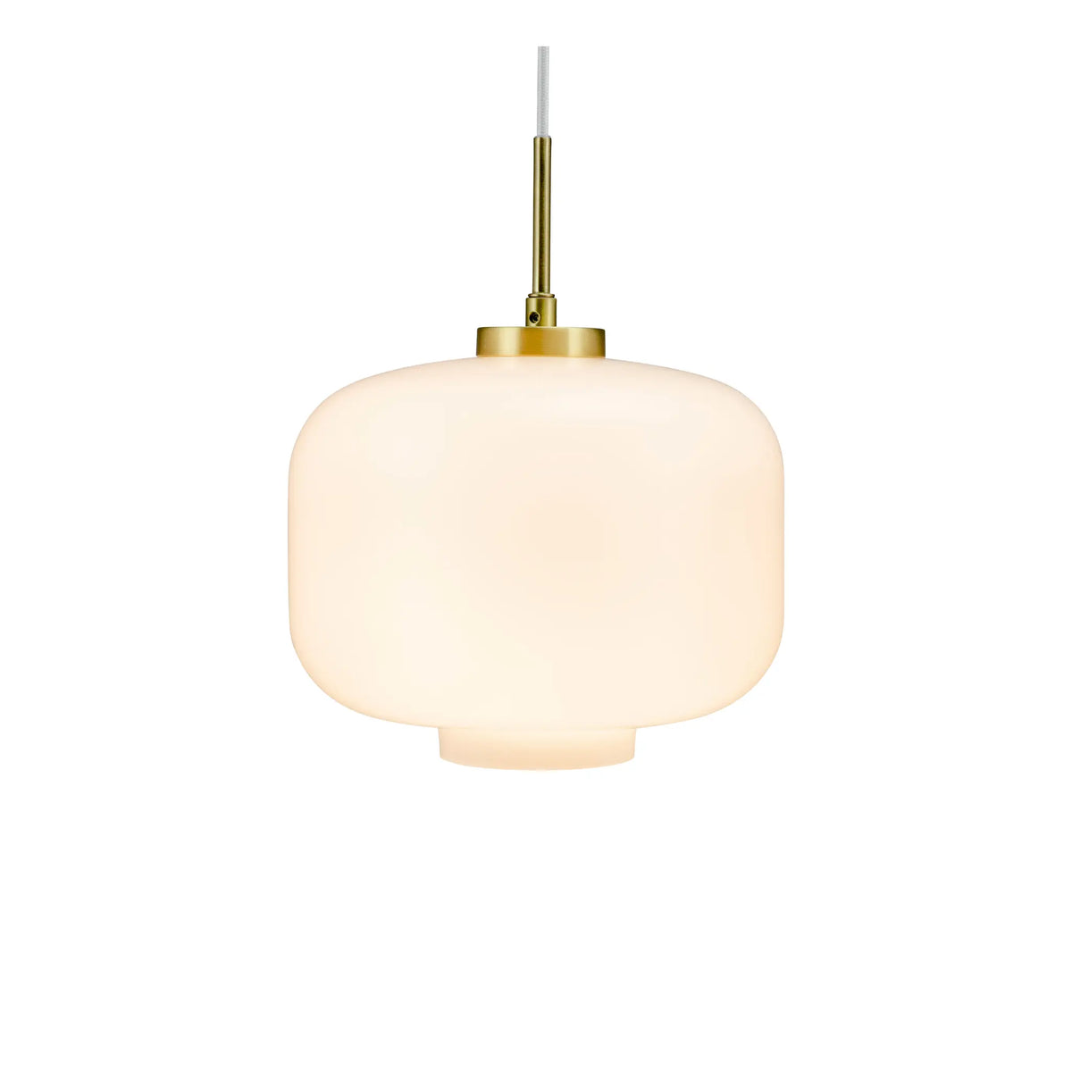 Dyberg Larsen ARP Taklampa Ø25 cm, Opal/Mässing