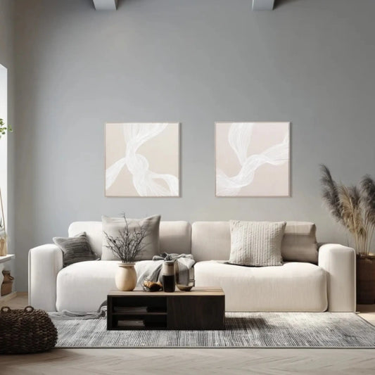 Eightmood Memory 3D-Tavla 80x80 cm, Beige