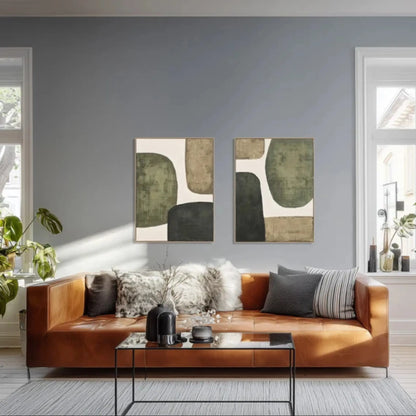 Eightmood Noam Målning 90x120 cm, Grön