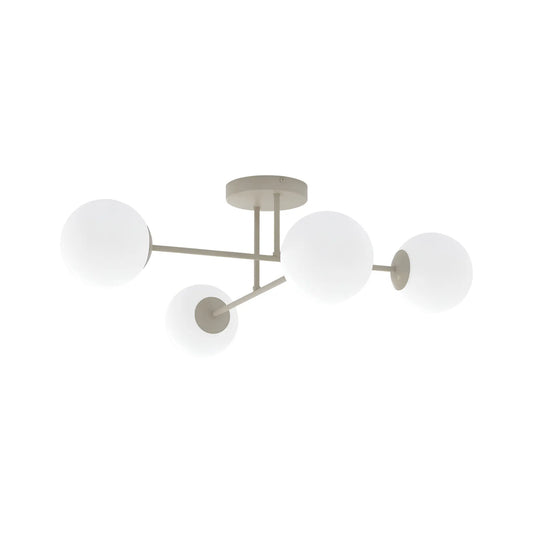 Emibig Roma Taklampa 4-ljus 55x75 cm, Beige