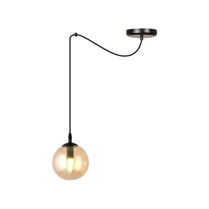 Emibig Gigi Pendellampa 200x14 cm, Svart/Gul