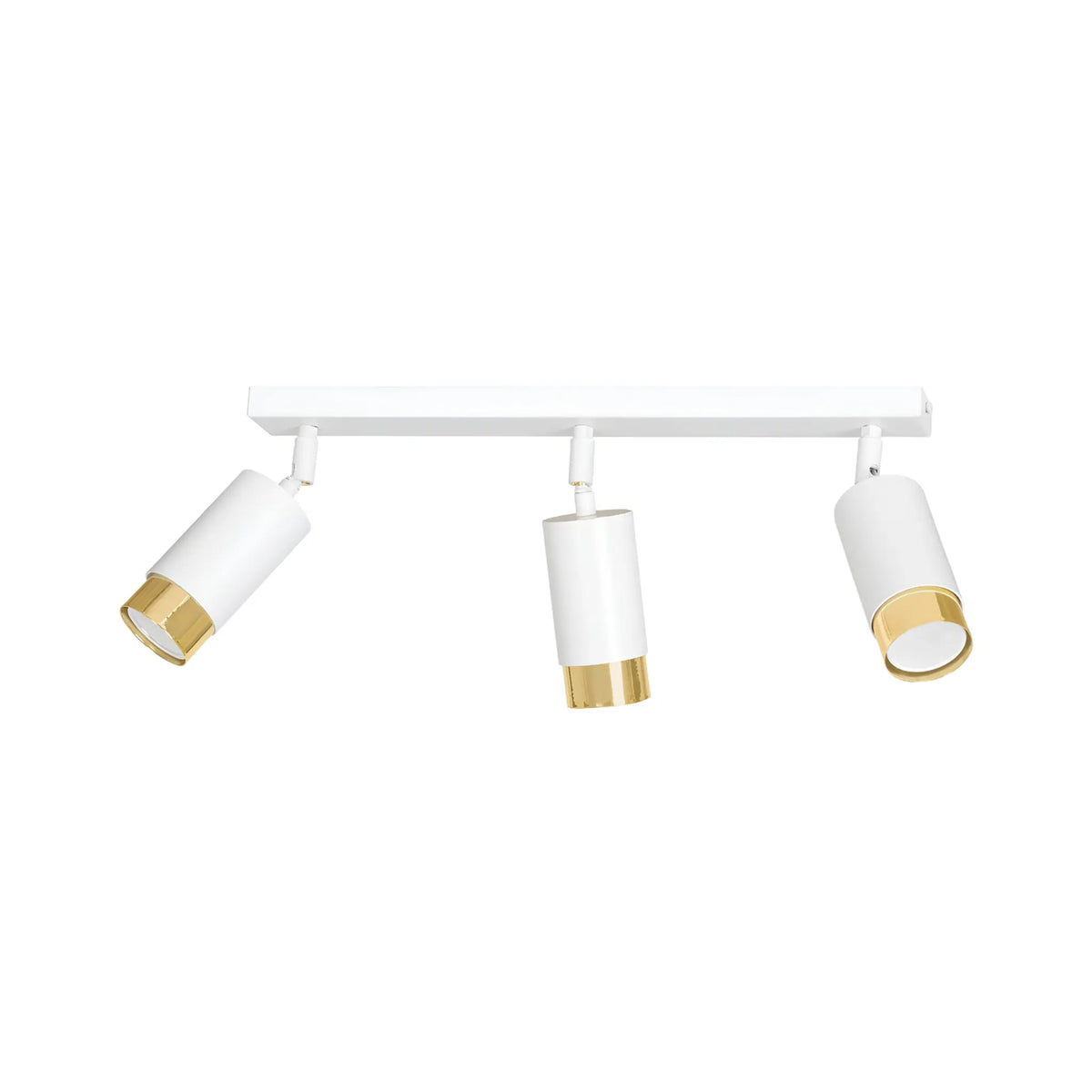 Emibig Hiro Taklampa 3-ljus 45x6 cm, Vit/Guld