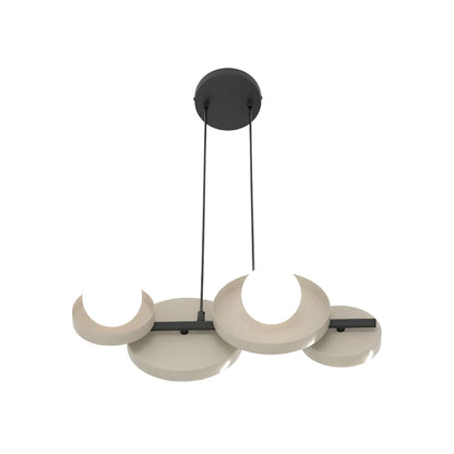 Emibig Model Pendellampa 4-ljus 53x23 cm, Beige