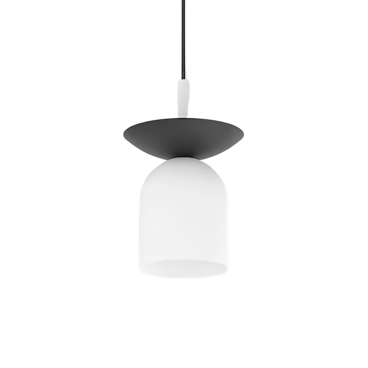 Emibig Ego Pendellampa Ø11 cm, Vit/Svart