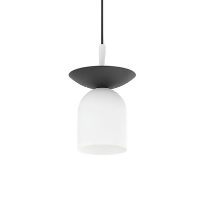 Emibig Ego Pendellampa Ø11 cm, Vit/Svart