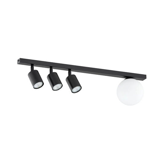 Emibig Baster Taklampa 4-ljus 70x14 cm, Svart