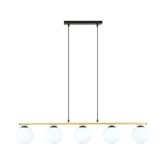 Emibig Allora Pendellampa 5-ljus 105x14 cm, Svart/Guld