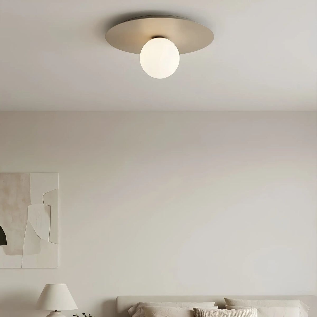 Emibig Solar Taklampa Ø43 cm, Beige