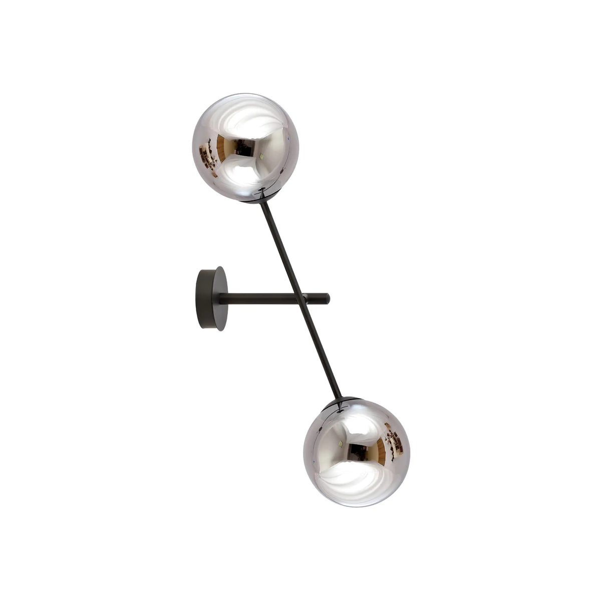 Emibig Linear Vägglampa 2-ljus 12x57 cm, Svart