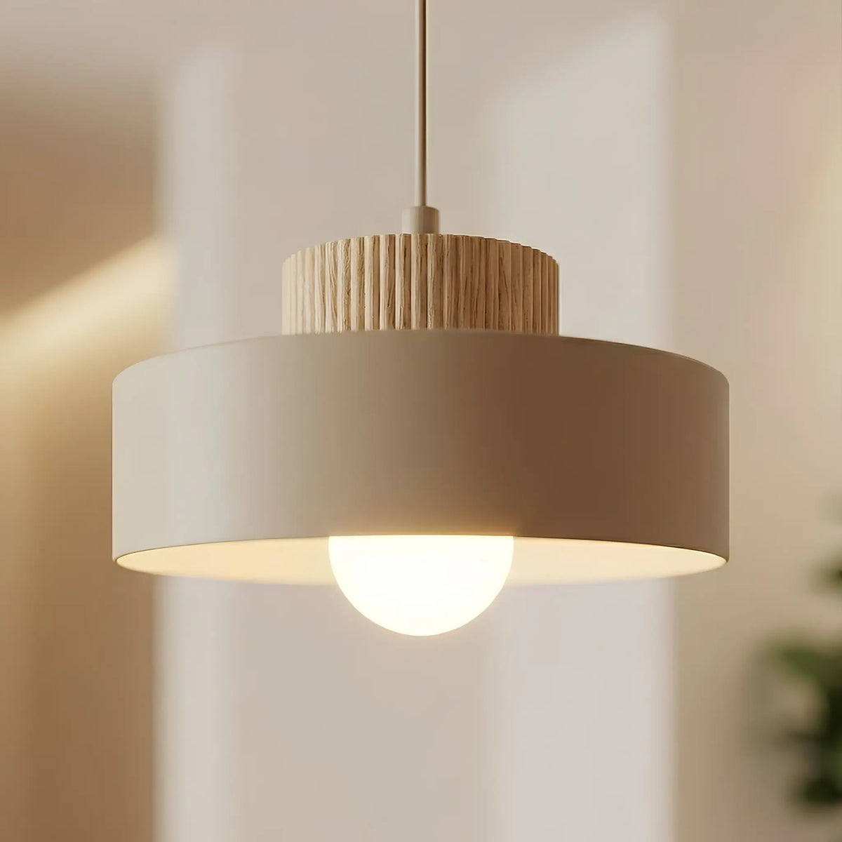 Emibig Kivi Pendellampa Ø20 cm, Beige