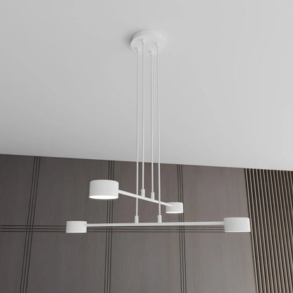 Emibig Modus Pendellampa 5-ljus Ø70 cm, Vit