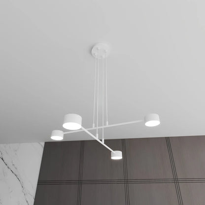 Emibig Modus Pendellampa 5-ljus Ø70 cm, Vit