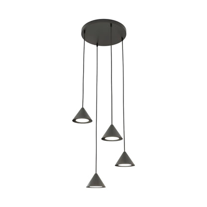 Emibig Elit Pendellampa 4-ljus Ø30 cm, Svart