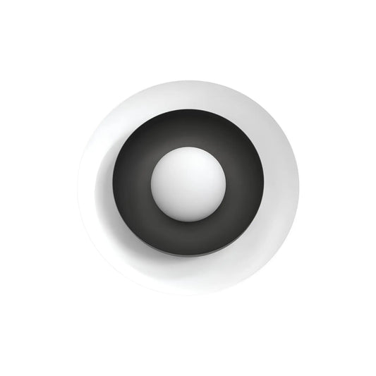 Emibig Poppi Vägglampa 30x30 cm, Vit/Svart